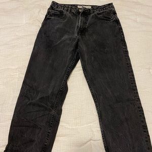 Petite Black Straight Leg Jeans